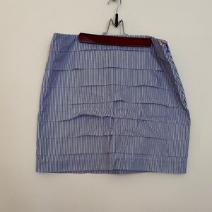 Vineyard Vines Blue and White Striped Mini Skirt